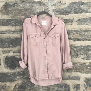 American Eagle Military Button Down